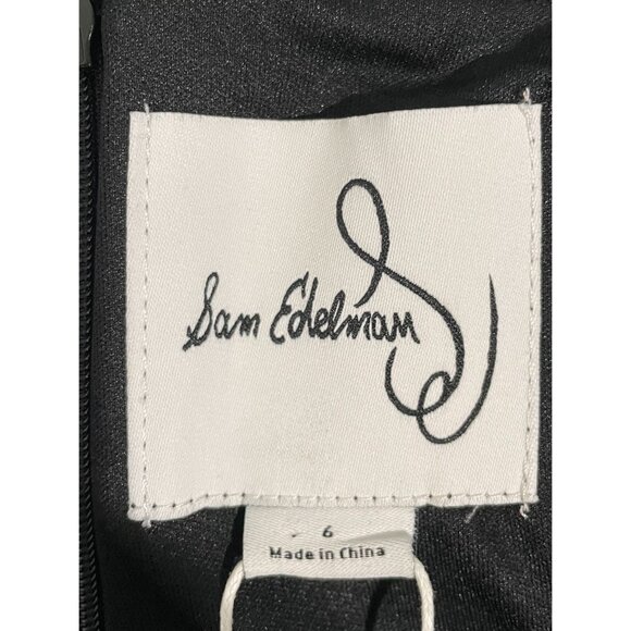Sam Edelman Necklace Sheath Dress Size 6 Black Rhinestones Flirty Sophisticated - Picture 14 of 14